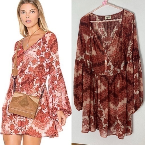 Show Me Your Mumu sheer Sienna Swing dress size M - Picture 1 of 16